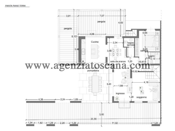 вилла с бассейном за арендная плата, Forte Dei Marmi - Centrale -  8