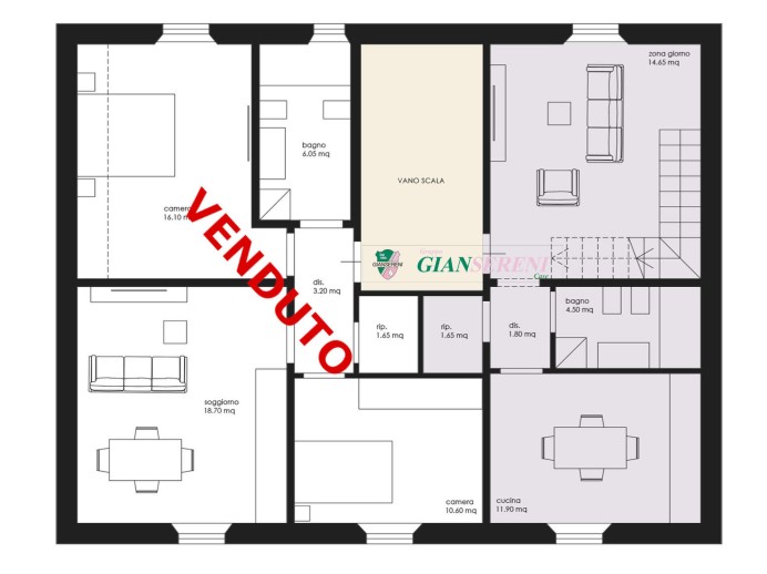 Agenzia Immobiliare Giansereni - Planimetria 1