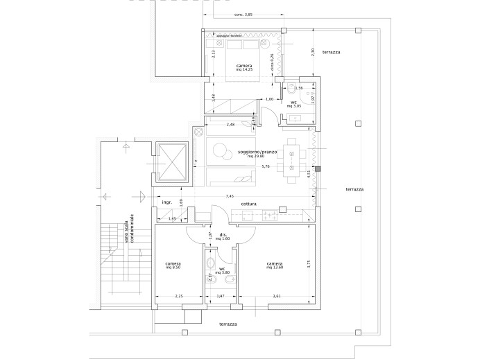 Agenzia Immobiliare Nuova Zarri - Planimetria 1