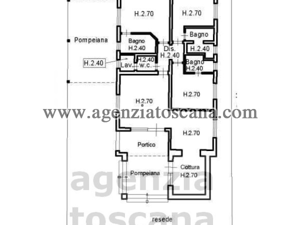 Villetta Singola for rent, Forte Dei Marmi - Centrale -  29