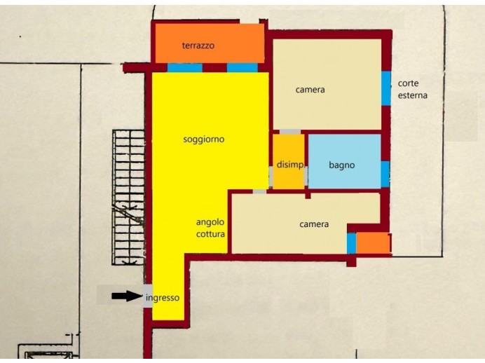 Agenzia Immobiliare Pegasus - Planimetria 1