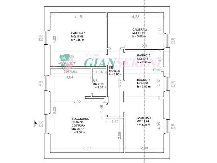 Agenzia Immobiliare Giansereni - Planimetria 1