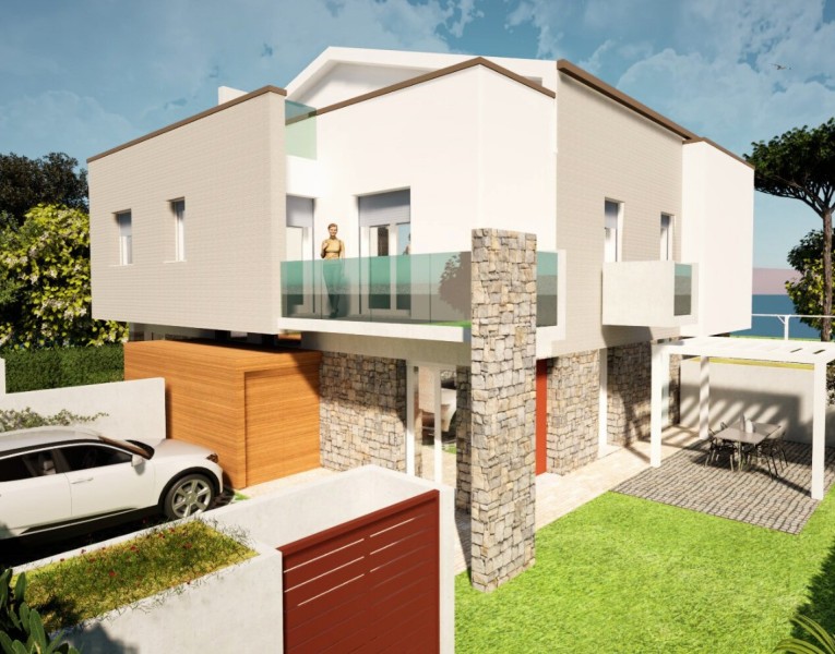Elegante villa trifamiliare di