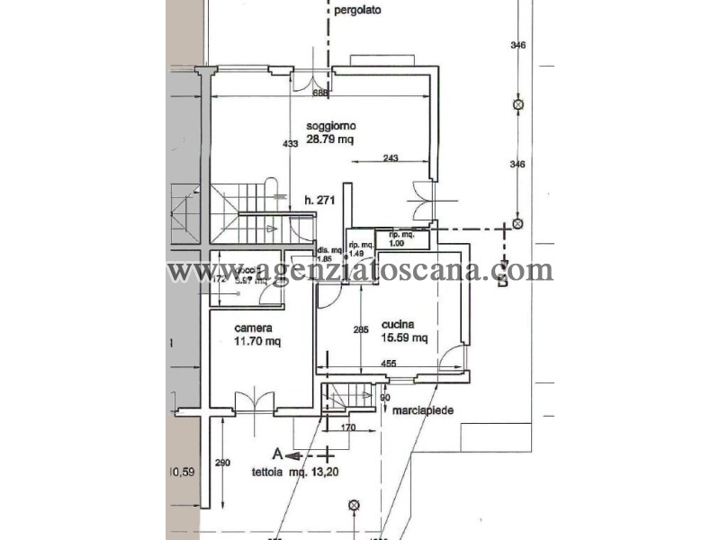 Вилла бифамильяре за продажа, Forte Dei Marmi - Centrale - 20