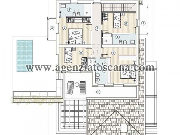 Villa for rent, Forte Dei Marmi - Ponente -  28