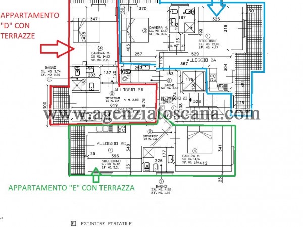 Апартаменты за арендная плата, Pietrasanta - Marina Di Pietrasanta -  9