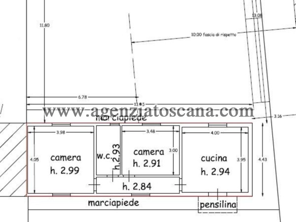 Вилла бифамильяре за арендная плата, Forte Dei Marmi - Centrale -  13