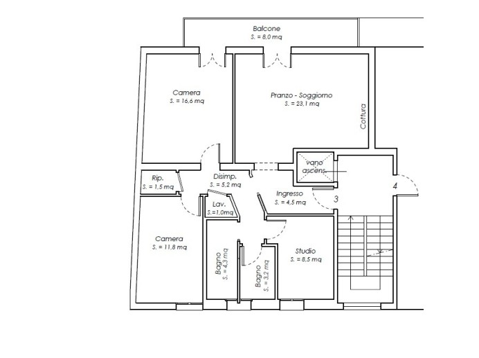 Agenzia Immobiliare San Quirino - Planimetria 1