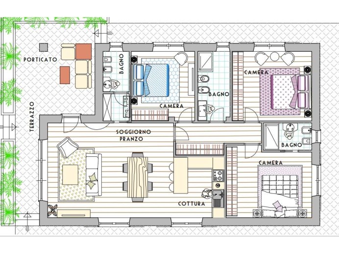 Agenzia Immobiliare Nuova Zarri - Planimetria 1