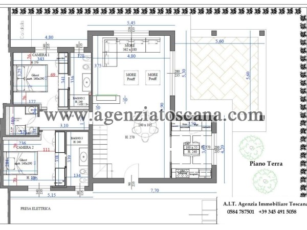 Вилла бифамильяре за арендная плата, Forte Dei Marmi - Levante -  30