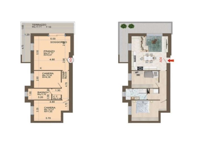 Agenzia Immobiliare San Quirino - Planimetria 1
