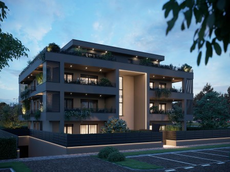 Bilocale nuovo con giardino