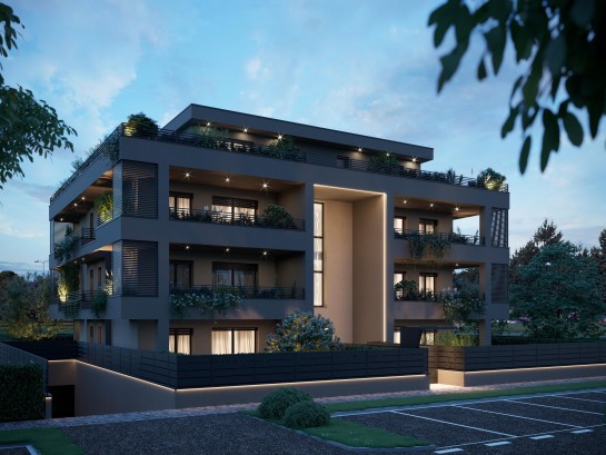 Bilocale nuovo con giardino