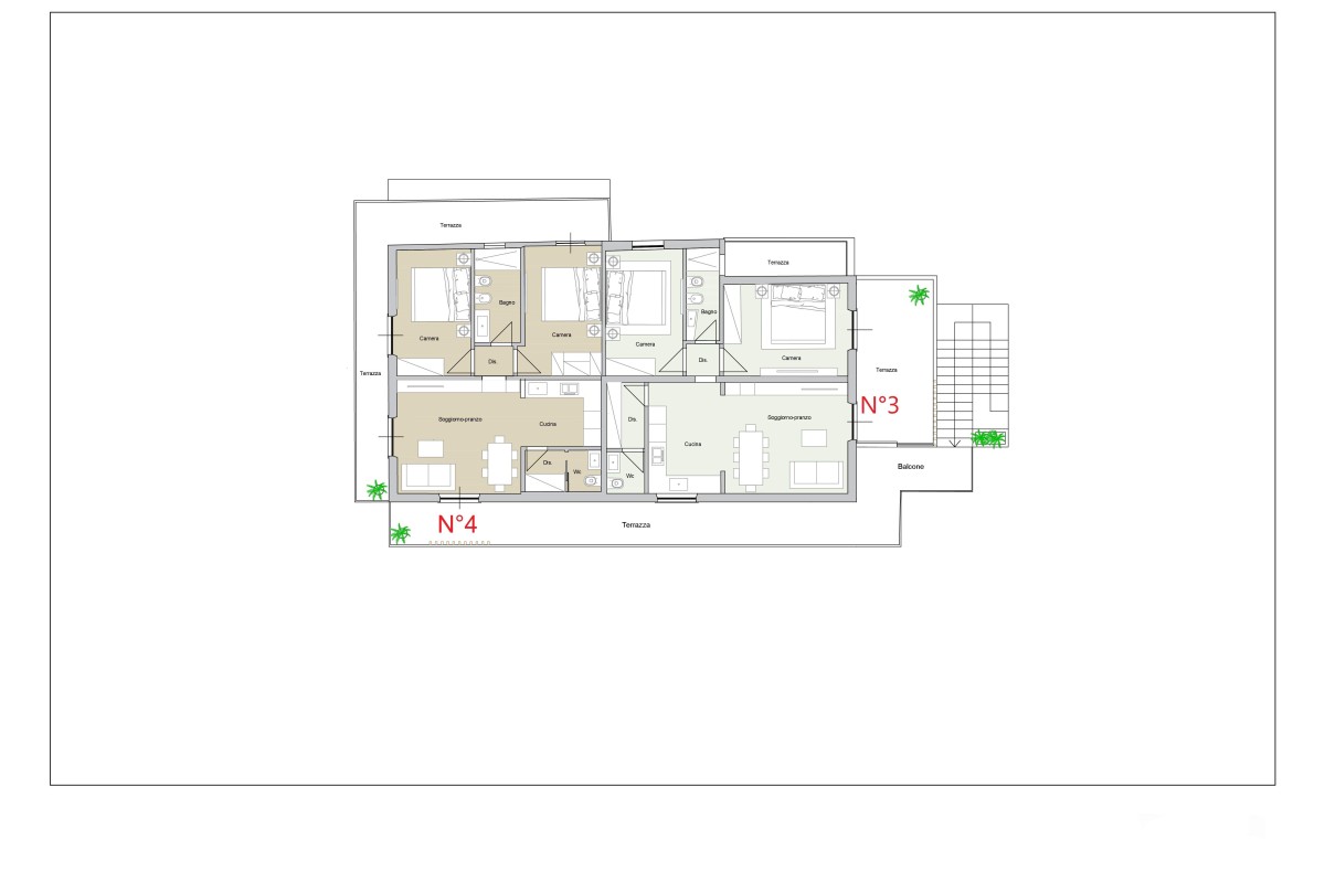 Agenzia Immobiliare AGENZIA IMMOBILIARE TESCONI & C. s.n.c. - Planimetria 1
