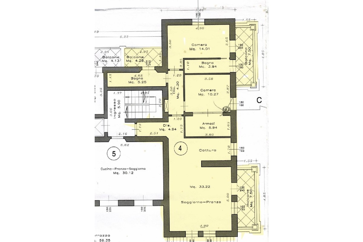 Agenzia Immobiliare AGENZIA IMMOBILIARE TESCONI & C. s.n.c. - Planimetria 1