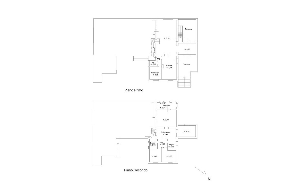 Agenzia Immobiliare Studio ERRE2 Immobiliare di Gabriele Lippi - Planimetria 2