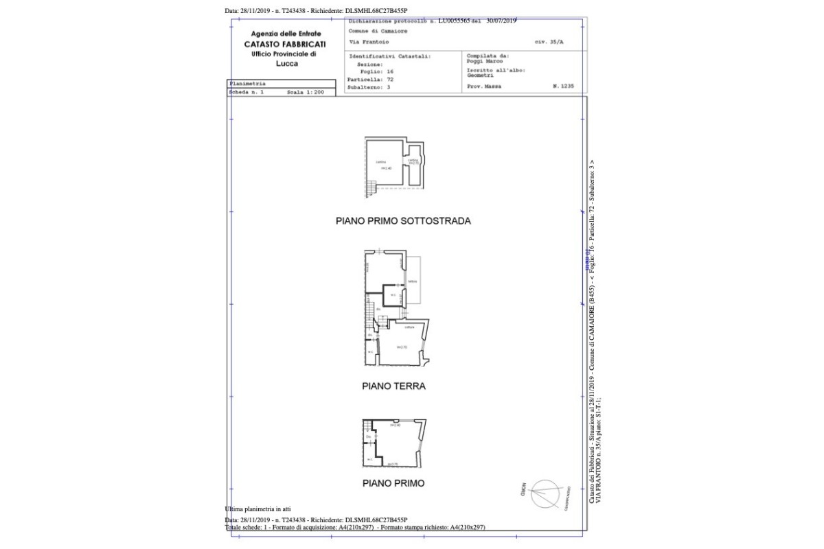 Agenzia Immobiliare Gabriele Monteforte Immobiliare di Gabriele Monteforte - Planimetria 1