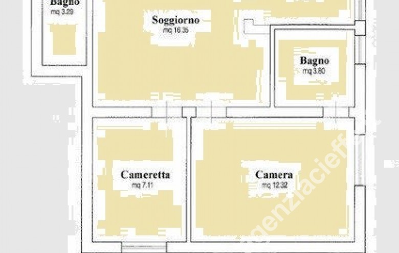 planimetria di porzione di bifamiliare in vendita a Forte dei Marmi @agenziacieffe.it - Foto 8