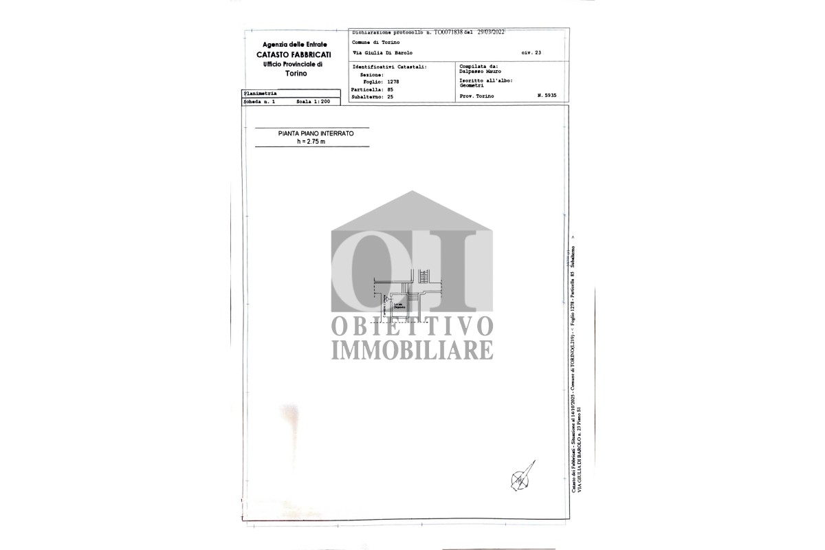 Agenzia Immobiliare Obiettivo Immobiliare di Antonio Nastasia - Planimetria 2