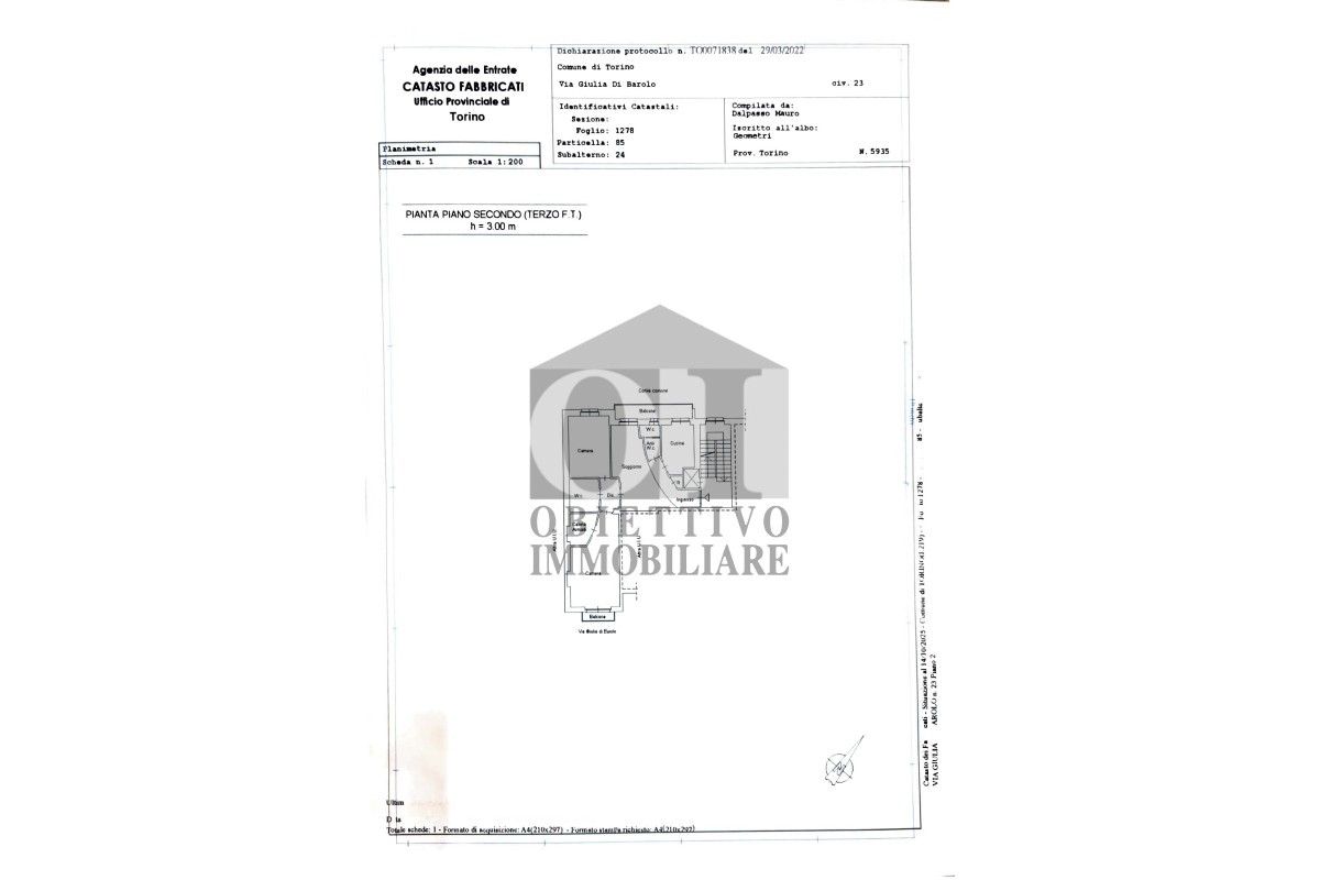 Agenzia Immobiliare Obiettivo Immobiliare di Antonio Nastasia - Planimetria 1