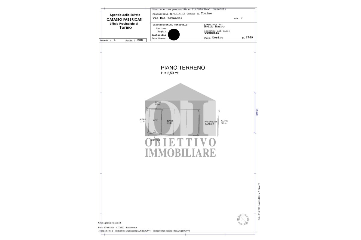 Agenzia Immobiliare Obiettivo Immobiliare di Antonio Nastasia - Planimetria 2