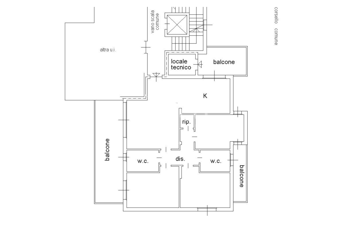 Agenzia Immobiliare Attico Studio Immobiliare Alessio Crisopulli - Planimetria 2