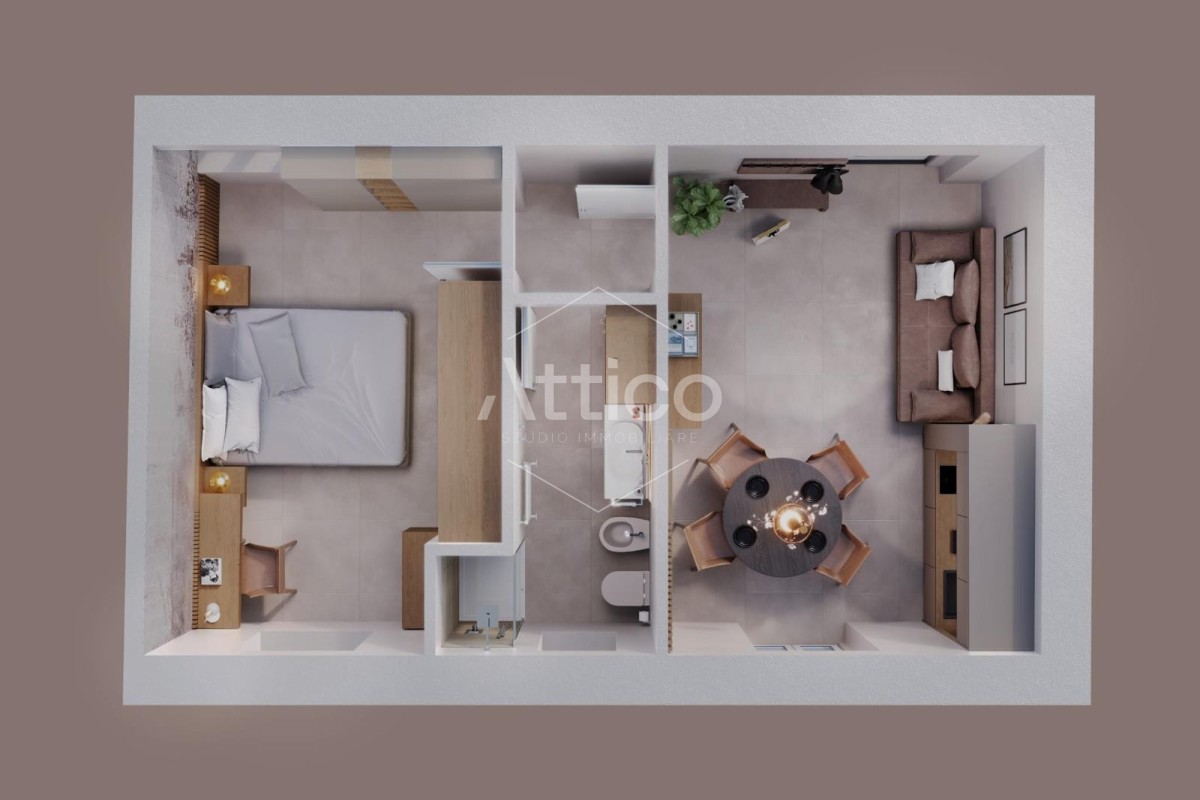 Agenzia Immobiliare Attico Studio Immobiliare Alessio Crisopulli - Planimetria 1