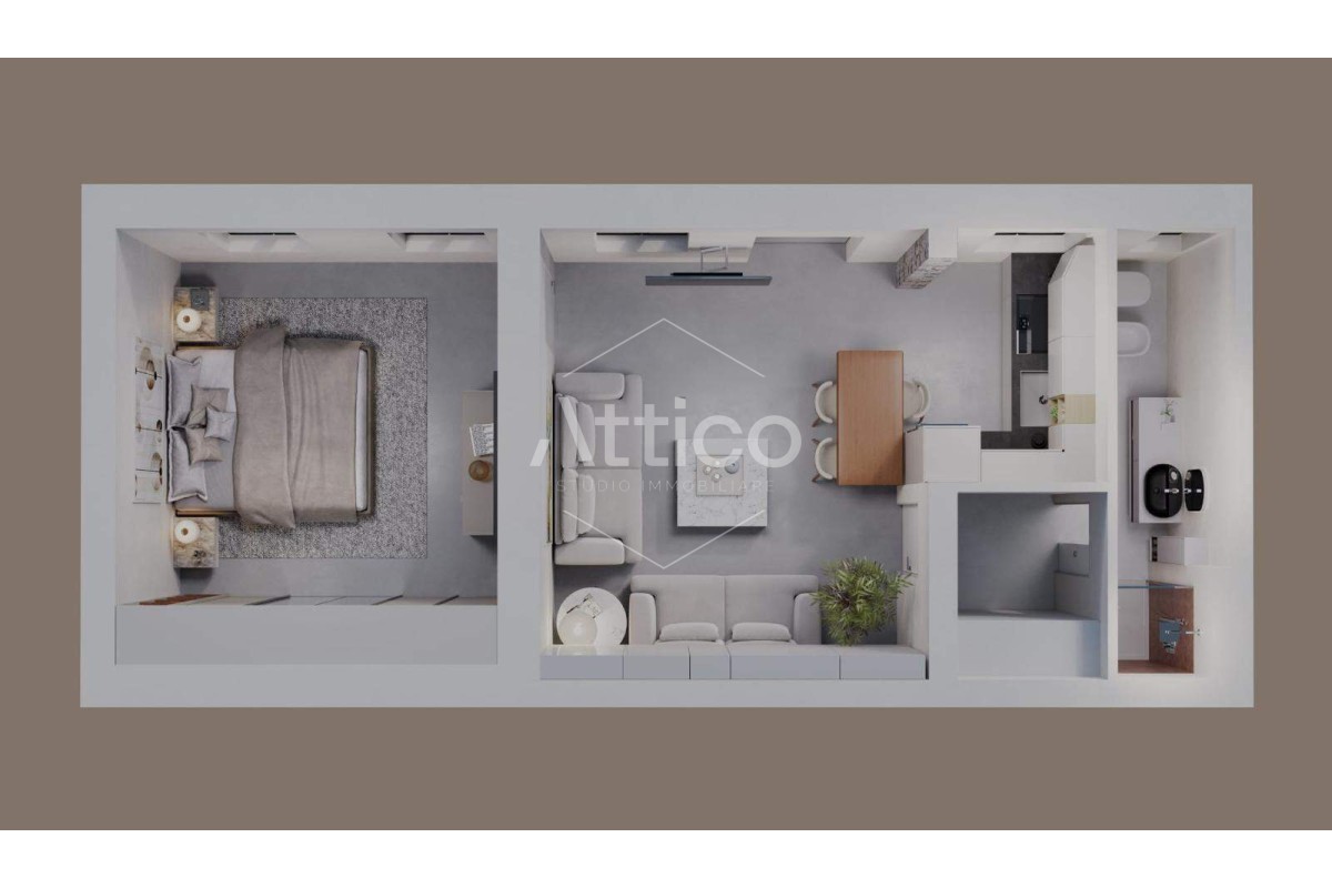 Agenzia Immobiliare Attico Studio Immobiliare Alessio Crisopulli - Planimetria 1
