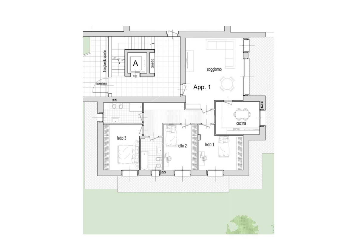 Agenzia Immobiliare Attico Studio Immobiliare Alessio Crisopulli - Planimetria 1