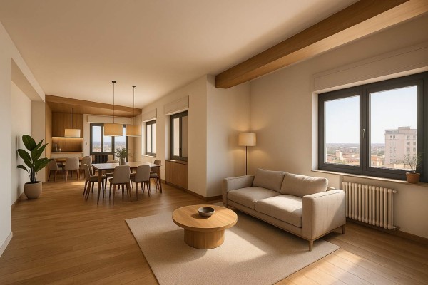 Render in stile Caldo ed Accogliente