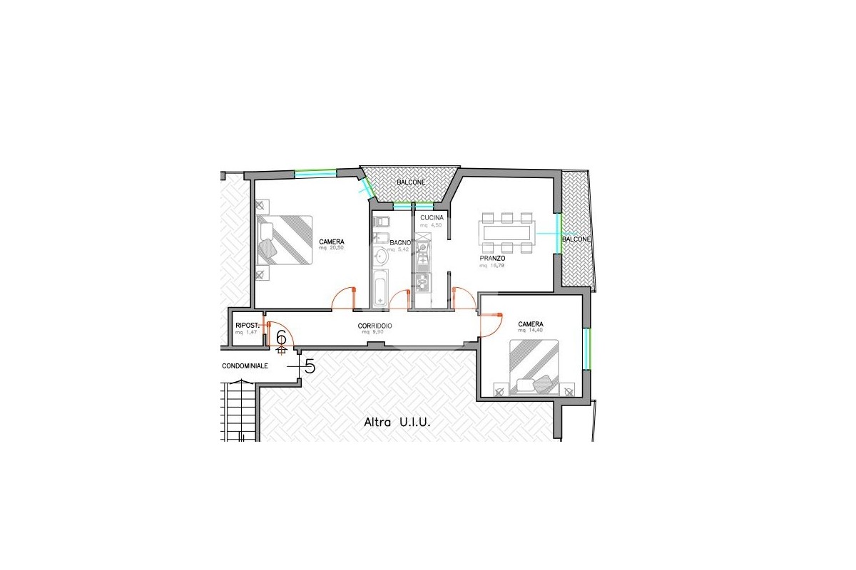 Agenzia Immobiliare FD IMMOBILIARE di De Francisci Fabio - Planimetria 1