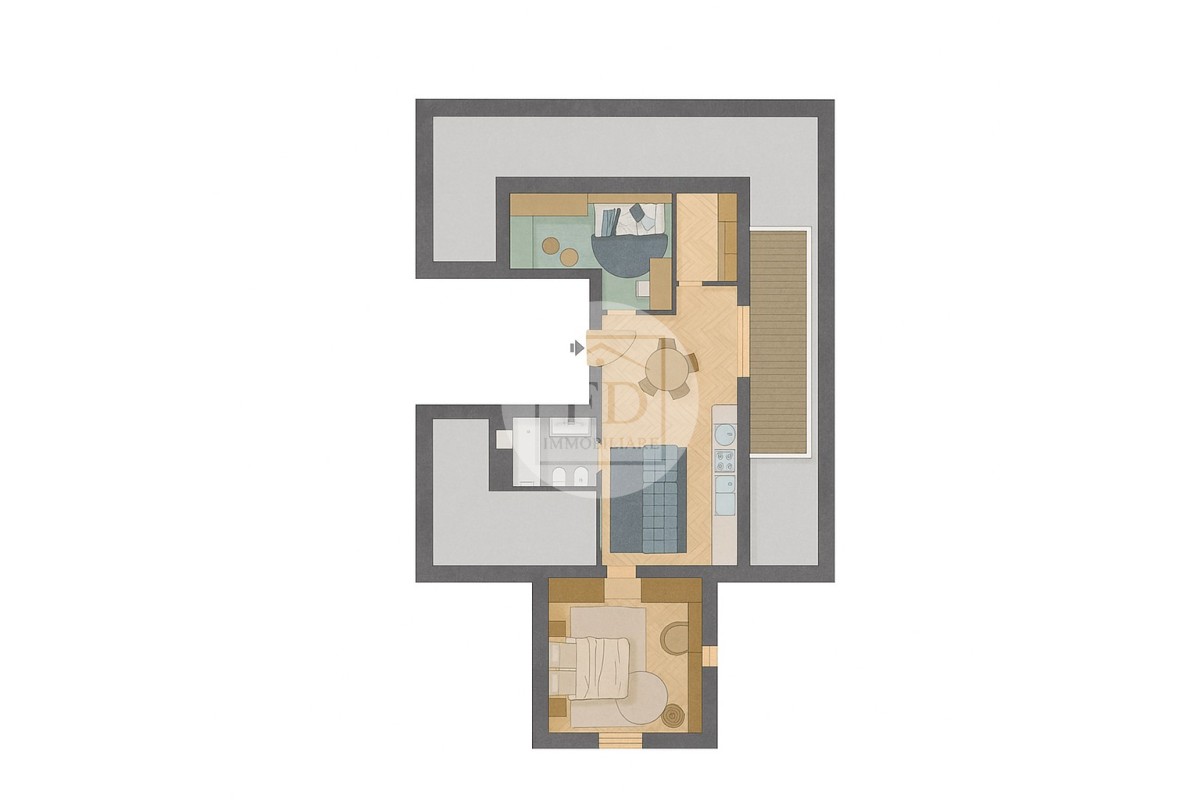 Agenzia Immobiliare FD IMMOBILIARE di De Francisci Fabio - Planimetria 1