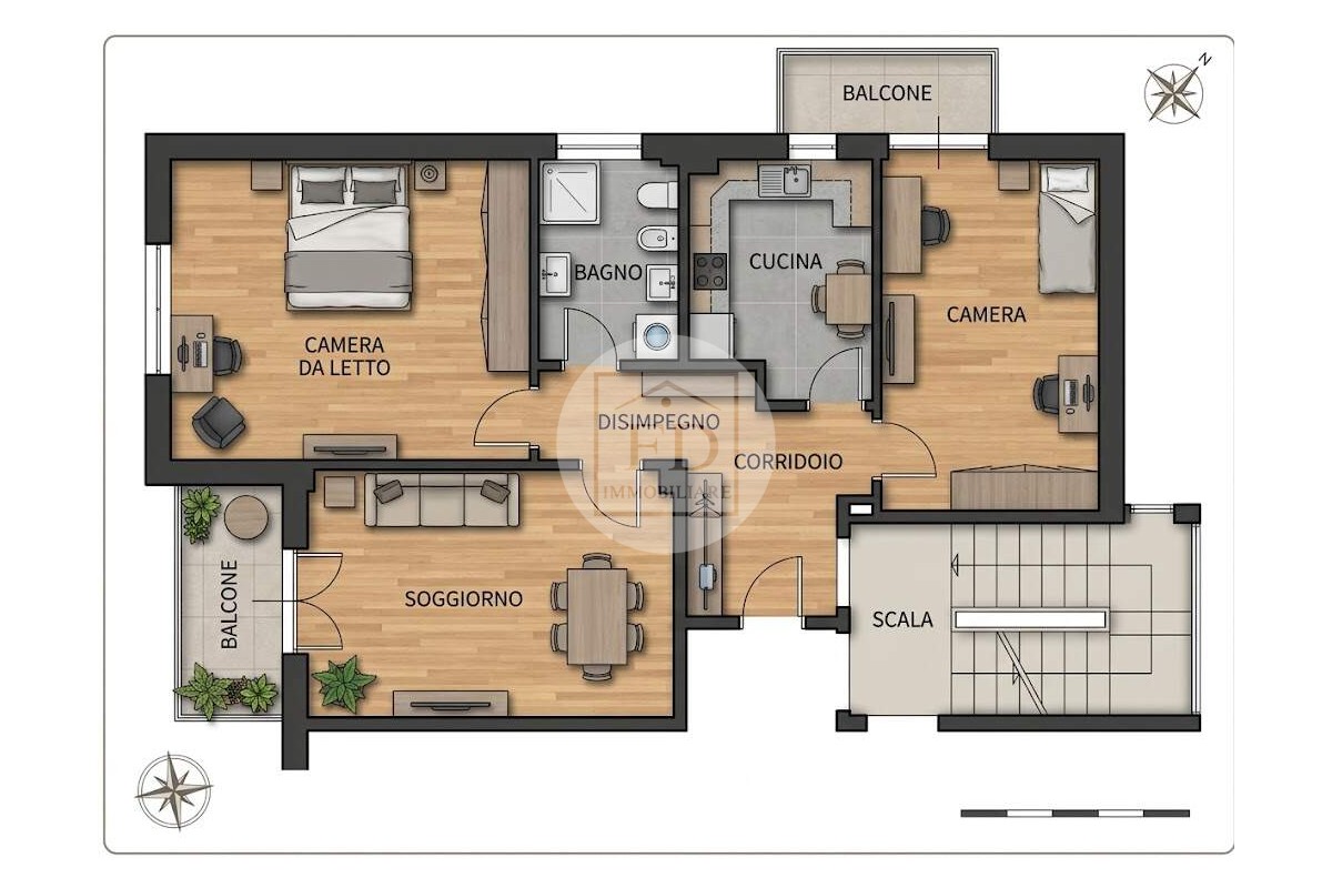 Agenzia Immobiliare FD IMMOBILIARE di De Francisci Fabio - Planimetria 1